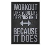 Rompecabezas Para Adolescentes 1000pcs(75x50cm) Workout Like Your Life Depends On It, Gym Motivation Rompecabezas Juguetes Antiestrés Difíciles Regalos De Cumpleaños Y Únicos 1000pcs(75x50cm)