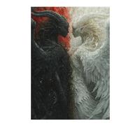 Rompecabezas Para Adolescentes1000pcs(38x26cm) Angel Vs Devil Fantasy Artwork Rompecabezas Para Adultos Juegos Familiares Análisis Y Lógica Trato Como Regalos Para Toda La Familia 1000pcs(38x26cm)