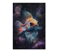 Rompecabezas Para Adolescentes1000pcs(38x26cm) Cosmic Goldfish Painting Rompecabezas Para Adultos Juegos Familiares Análisis Y Lógica Trato Como Regalos Para Toda La Familia 1000pcs(38x26cm)