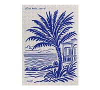 Rompecabezas Para Adolescentes1000pcs(38x26cm) Cuban Beach Scene with Palm Tree Rompecabezas Para Adultos Juego De Ingenio Mejora La Memoria Ayuda A Ejercitar El Cerebro 1000pcs(38x26cm)