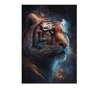 Rompecabezas Para Adolescentes1000pcs(38x26cm) Tiger Galaxy Art Print-5 Rompecabezas Para Adultos Juegos Familiares Análisis Y Lógica Trato Como Regalos Para Toda La Familia 1000pcs(38x26cm)
