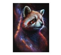 Rompecabezas Para Adolescentes1000pcs(52x38cm) Cosmic Red Panda Art Print-2 Rompecabezas Para Adultos Juegos Familiares Análisis Y Lógica Trato Como Regalos Para Toda La Familia 1000pcs(52x38cm)