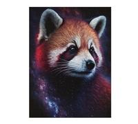 Rompecabezas Para Adolescentes1000pcs(52x38cm) Cosmic Red Panda Art Print-4 Rompecabezas Para Adultos Juegos Familiares Análisis Y Lógica Trato Como Regalos Para Toda La Familia 1000pcs(52x38cm)