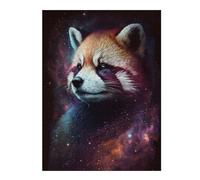 Rompecabezas Para Adolescentes1000pcs(52x38cm) Cosmic Red Panda Art Print Rompecabezas Para Adultos Juegos Familiares Análisis Y Lógica Trato Como Regalos Para Toda La Familia 1000pcs(52x38cm)