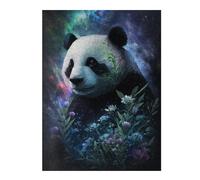 Rompecabezas Para Adolescentes1000pcs(52x38cm) Galactic Panda with Flowers -4 Rompecabezas Para Adultos Juegos Familiares Análisis Y Lógica Trato Como Regalos Para Toda La Familia 1000pcs(52x38cm)