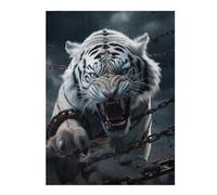 Rompecabezas Para Adolescentes1000pcs(52x38cm) White Tiger Breaking Chains Rompecabezas Para Adultos Juegos Familiares Análisis Y Lógica Trato Como Regalos Para Toda La Familia 1000pcs(52x38cm)