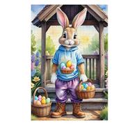 Rompecabezas Para Adolescentes1000pcs(75x50cm) Easter Bunny Egg Basket Set Rompecabezas Para Adultos Juegos Familiares Análisis Y Lógica Trato Como Regalos Para Toda La Familia 1000pcs(75x50cm)