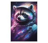 Rompecabezas Para Adolescentes1000pcs(75x50cm) Raccoon Astronaut in Space Suit Rompecabezas Para Adultos Juegos Familiares Análisis Y Lógica Trato Como Regalos Para Toda La Familia 1000pcs(75x50cm)