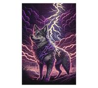 Rompecabezas Para Adolescentes1000pcs(75x50cm) Thundering Wolf Art Print Rompecabezas Para Adultos Juegos Familiares Análisis Y Lógica Trato Como Regalos Para Toda La Familia 1000pcs(75x50cm)