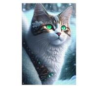 Rompecabezas Para Adolescentes1000pcs(75x50cm) Winter Fantasy Cat Art Print Rompecabezas Para Adultos Juegos Familiares Análisis Y Lógica Trato Como Regalos Para Toda La Familia 1000pcs(75x50cm)