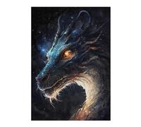 Rompecabezas Para Adultos 1000pcs(38x26cm) Galactic Dragon Head Art Print Rompecabezas Para Adultos Juegos Familiares Regalo De Cumpleaños Regalos Únicos Para Cumpleaños Y Navidad 1000pcs(38x26cm)