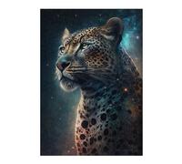 Rompecabezas Para Adultos 1000pcs(38x26cm) Galactic Leopard Majesty -2 Rompecabezas Para Adultos Juego Práctico Vacaciones En Casa Matar El Tiempo Juego Desafiante Regalos 1000pcs(38x26cm)