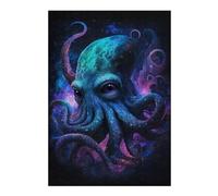 Rompecabezas Para Adultos 1000pcs(38x26cm) Galactic Octopus Art Print-2 Rompecabezas Juegos Relajantes Decoración De Pared Difícil Y Desafiante 1000pcs(38x26cm)