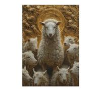 Rompecabezas Para Adultos 1000pcs(38x26cm) Golden Sheep Gathering Rompecabezas Juegos Divertidos Regalo De Cumpleaños Regalos Únicos De Cumpleaños Y Navidad 1000pcs(38x26cm)