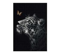 Rompecabezas Para Adultos 1000pcs(38x26cm) Jaguar with Butterfly Rompecabezas Para Adultos Juguete Decoración De Pared Decoración Del Hogar Desafío Educativo 1000pcs(38x26cm)