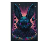 Rompecabezas Para Adultos 1000pcs(38x26cm) Magical Rabbit Art Print Rompecabezas Juegos Divertidos Regalo De Cumpleaños Regalos Únicos De Cumpleaños Y Navidad 1000pcs(38x26cm)