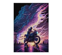 Rompecabezas Para Adultos 1000pcs(38x26cm) Thunderstorm Motorcycle Ride Rompecabezas Juegos Relajantes Decoración De Pared Difícil Y Desafiante 1000pcs(38x26cm)