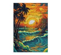 Rompecabezas Para Adultos 1000pcs(38x26cm) Tropical Sunset Beach Scene-6 Rompecabezas Para Adultos Juego De Ingenio Un Desafío Educativo De Arte 1000pcs(38x26cm)