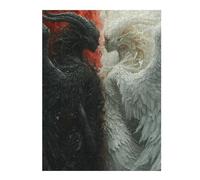 Rompecabezas Para Adultos 1000pcs(52x38cm) Angel Vs Devil Fantasy Artwork Rompecabezas Para Adultos Juego Práctico Vacaciones En Casa Matar El Tiempo Juego Desafiante Regalos 1000pcs(52x38cm)