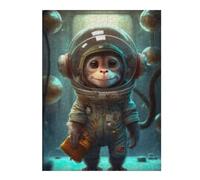 Rompecabezas Para Adultos 1000pcs(52x38cm) Astronaut Space Monkey Rompecabezas Para Adultos Juegos Relajantes Decoración Perfecta Difícil Y Desafiante 1000pcs(52x38cm)