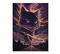 Rompecabezas Para Adultos 1000pcs(52x38cm) Enchanted Giant Cat Rompecabezas Para Adultos Juego De Ingenio Un Desafío Educativo De Arte 1000pcs(52x38cm)