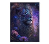 Rompecabezas Para Adultos 1000pcs(52x38cm) Enchanted Lion Fantasy Artwork -5 Rompecabezas Para Adultos Juego De Ingenio Un Desafío Educativo De Arte 1000pcs(52x38cm)