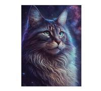 Rompecabezas Para Adultos 1000pcs(52x38cm) Galactic Cat Portrait-9 Rompecabezas Para Adultos Juego Práctico Vacaciones En Casa Matar El Tiempo Juego Desafiante Regalos 1000pcs(52x38cm)