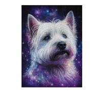 Rompecabezas Para Adultos 1000pcs(52x38cm) Galaxy Pup Celestial Westie Art Print Rompecabezas Juegos Divertidos Regalo De Cumpleaños Regalos Únicos De Cumpleaños Y Navidad 1000pcs(52x38cm)