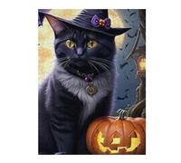 Rompecabezas Para Adultos 1000pcs(52x38cm) Halloween Black Cat with Jack-o'-Lantern-5 Rompecabezas Juegos Divertidos Regalo De Cumpleaños Regalos Únicos De Cumpleaños Y Navidad 1000pcs(52x38cm)