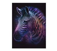 Rompecabezas Para Adultos 1000pcs(52x38cm) Rompecabezas Galactic Zebra Art Print-3 Rompecabezas Para Adultos Juego De Ingenio Alivia El Estrés Es Ideal Como Regalo 1000pcs(52x38cm)