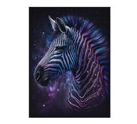 Rompecabezas Para Adultos 1000pcs(52x38cm) Rompecabezas Galactic Zebra Art Print-6 Rompecabezas Para Adultos Juego De Ingenio Alivia El Estrés Es Ideal Como Regalo 1000pcs(52x38cm)