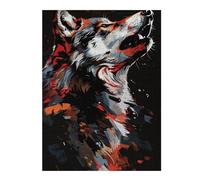 Rompecabezas Para Adultos 1000pcs(52x38cm) Rompecabezas Wild Wolf Art Print -1 Rompecabezas Para Adultos Juego De Ingenio Alivia El Estrés Es Ideal Como Regalo 1000pcs(52x38cm)