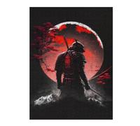 Rompecabezas Para Adultos 1000pcs(52x38cm) Samurai Moon Poster Print Rompecabezas Juegos Divertidos Regalo De Cumpleaños Regalos Únicos De Cumpleaños Y Navidad 1000pcs(52x38cm)