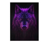 Rompecabezas Para Adultos 1000pcs(52x38cm) Wolf Magenta Neon Rompecabezas Para Adultos Juegos Relajantes Decoración Perfecta Difícil Y Desafiante 1000pcs(52x38cm)