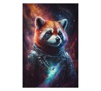 Rompecabezas Para Adultos 1000pcs(75x50cm) Cosmic Red Panda Astronaut Rompecabezas Para Adultos Juegos Relajantes Decoración Perfecta Difícil Y Desafiante 1000pcs(75x50cm)