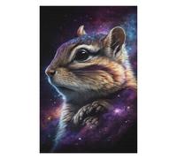 Rompecabezas Para Adultos 1000pcs(75x50cm) Galactic Chipmunk Portrait Rompecabezas Para Adultos Juegos Relajantes Decoración Perfecta Difícil Y Desafiante 1000pcs(75x50cm)