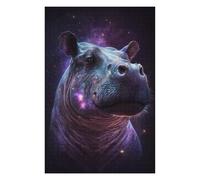 Rompecabezas Para Adultos 1000pcs(75x50cm) Galactic Hippo Portrait Rompecabezas Para Adultos Juegos Relajantes Decoración Perfecta Difícil Y Desafiante 1000pcs(75x50cm)