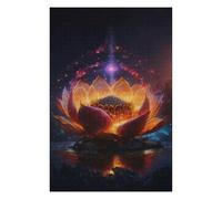 Rompecabezas Para Adultos 1000pcs(75x50cm) Glowing Lotus Fantasy Artwork Rompecabezas Juegos Relajantes Decoración De Pared Difícil Y Desafiante 1000pcs(75x50cm)