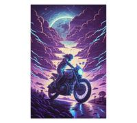 Rompecabezas Para Adultos 1000pcs(75x50cm) Motorcycle Ride Through Stormy Skies Rompecabezas Juegos Divertidos Regalo De Cumpleaños Regalos Únicos De Cumpleaños Y Navidad 1000pcs(75x50cm)