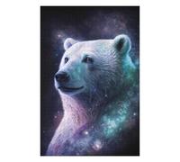Rompecabezas Para Adultos 1000pcs(75x50cm) Rompecabezas Cosmic Polar Bear Art Print-6 Rompecabezas Para Adultos Juego De Ingenio Alivia El Estrés Es Ideal Como Regalo 1000pcs(75x50cm)