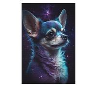 Rompecabezas Para Adultos 1000pcs(75x50cm) Rompecabezas Galactic Chihuahua Portrait -2 Rompecabezas Para Adultos Juego De Ingenio Alivia El Estrés Es Ideal Como Regalo 1000pcs(75x50cm)