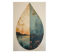 Rompecabezas Para Adultos 1000pcs(75x50cm) Wabi Sabi Water Drop Landscape Painting Rompecabezas Para Adultos Juegos Familiares Desafío Difícil Desafío Difícil 1000pcs(75x50cm)
