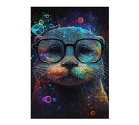 Rompecabezas Para Adultos1000pcs(38x26cm) Colorful Otter Glasses Art Rompecabezas Para Adolescentes Juguetes De Bricolaje Una Obra De Arte Como Regalo Para Toda La Familia 1000pcs(38x26cm)