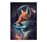 Rompecabezas Para Adultos1000pcs(38x26cm) Fox Astronaut in Space Rompecabezas Para Adolescentes Juguetes De Bricolaje Una Obra De Arte Como Regalo Para Toda La Familia 1000pcs(38x26cm)