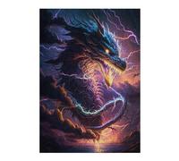 Rompecabezas Para Adultos1000pcs(38x26cm) Thundering Dragon Storm Rompecabezas Para Adultos Juguetes Antiestrés Una Obra De Arte Actividades Divertidas En Casa 1000pcs(38x26cm)