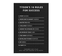 Rompecabezas Para Adultos1000pcs(38x26cm) Tyson 10 Rules For Success Rompecabezas Para Adultos Juguetes Antiestrés Una Obra De Arte Para Cumpleaños, Navidad 1000pcs(38x26cm)