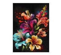 Rompecabezas Para Adultos1000pcs(52x38cm) Colorful Flower Bouquet Print Rompecabezas Para Adolescentes Juguetes De Bricolaje Una Obra De Arte Como Regalo Para Toda La Familia 1000pcs(52x38cm)