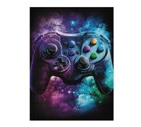Rompecabezas Para Adultos1000pcs(52x38cm) Colorful Gaming Controller Art Print Rompecabezas Para Adultos Juguetes Antiestrés Una Obra De Arte Para Cumpleaños, Navidad 1000pcs(52x38cm)