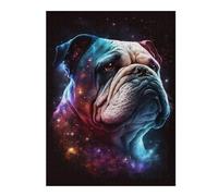 Rompecabezas Para Adultos1000pcs(52x38cm) Cosmic Bulldog Portrait Print Rompecabezas Para Adolescentes Juguetes De Bricolaje Una Obra De Arte Como Regalo Para Toda La Familia 1000pcs(52x38cm)