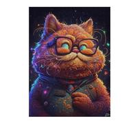 Rompecabezas Para Adultos1000pcs(52x38cm) Cosmic Cat Explorer-3 Rompecabezas Para Adultos Juguetes Antiestrés Una Obra De Arte Para Cumpleaños, Navidad 1000pcs(52x38cm)